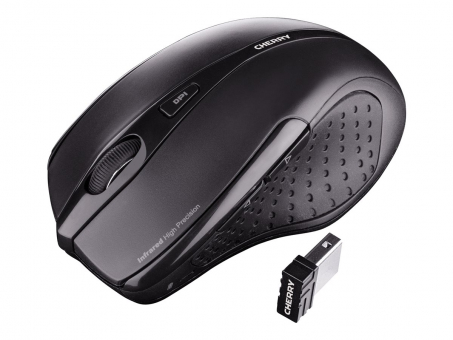 Cherry Cordless Maus MW3000, Nano USB schwarz 