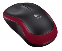 Logitech Wireless Mouse M185 / rot-schwarz 