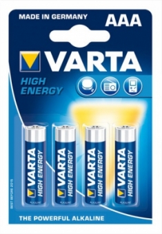 VARTA High Energy Batterie Micro (AAA) 1,5V / 4er Pack 
